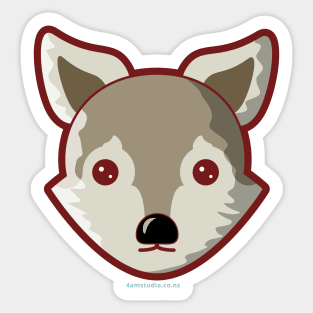 Kawaii Woodland Creatures - Wolf Sticker